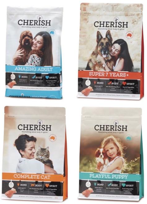 【888汪喵】切爾西 CHERISH 寵物低敏配方天然糧 雞肉 鮭魚 貓飼料 狗飼料, 1個, 雞肉+鮭魚低敏成犬配方,3kg, 3kg, 雞肉+鮭魚, 低敏成犬配方