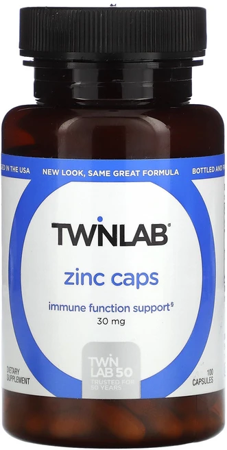 Twinlab 아연 캡슐 30mg 캡슐 100정 Twinlab (트윈랩), 1개 - 쿠팡