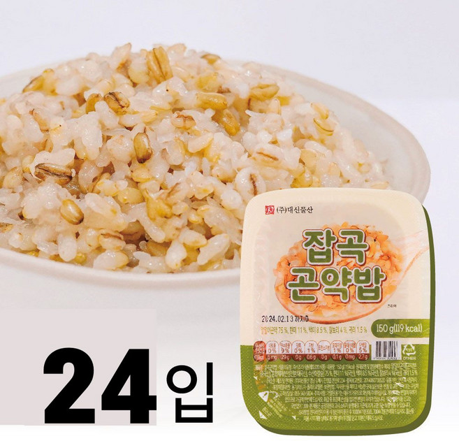 (오직미)곤약밥(선택) 150gx24개 대신곤약 밥맛은 그대로 칼로리는 반으로, 150g, 24개