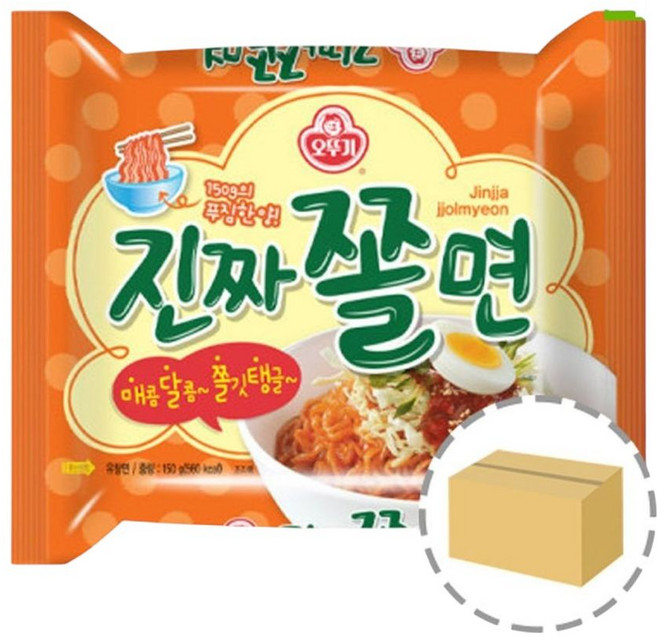 오뚜기 진짜쫄면 1BOX (32봉), 150g, 1