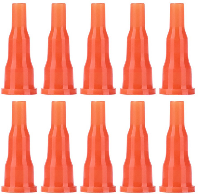 10Pcs 가스 노즐 커넥터 재사용 가능한 부탄 카세트 탱크 어댑터 라이터 스프레이 건 채우기 용 범용 변환기, Orange, 1개