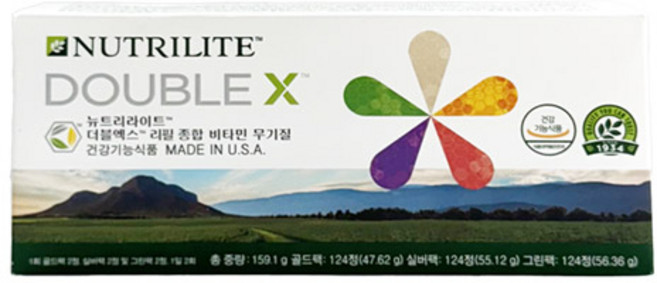 뉴트리라이트 더블엑스 리필 종합 비타민 무기질, 372정, 1개