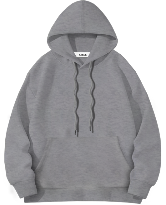 몰토벨리노 SICT 무지 오버핏 특양면 후드티