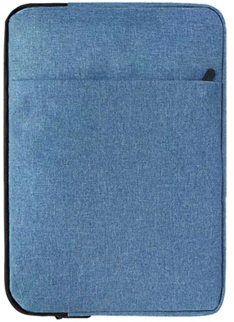 루톰 노트북 파우치 가방 캔버스 싱글포켓, 블루, 1개