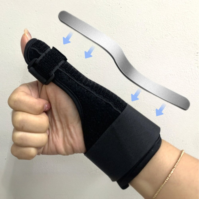 엄지손가락 손목보호대 아대 손가락보호대 지지대 고정 밴드, 손목보호대(투명색), 1개
