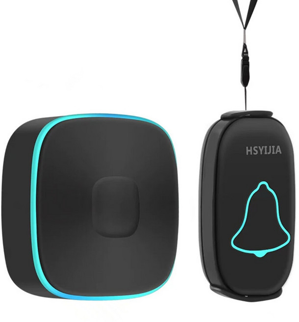 무선 호출기 노인 순번기 긴급 응급 요양원 가정용 수신기 블랙 원 드래그 원(1 링 1 프레스) 1개 01. 블랙 벨 1개+수신기 1개