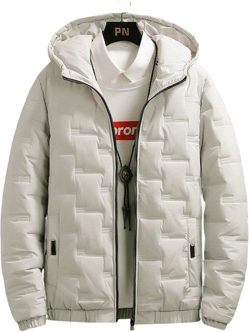 가을겨울 트렌드 남성 경량 패딩 점퍼 후드 코트