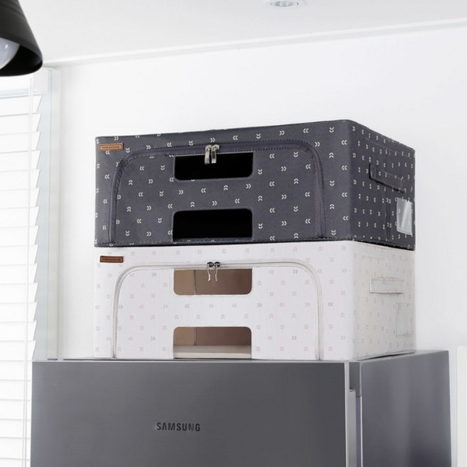 메이븐 프리미엄 리빙박스 40L 1P, 챠콜그레이, 색상:챠콜그레이