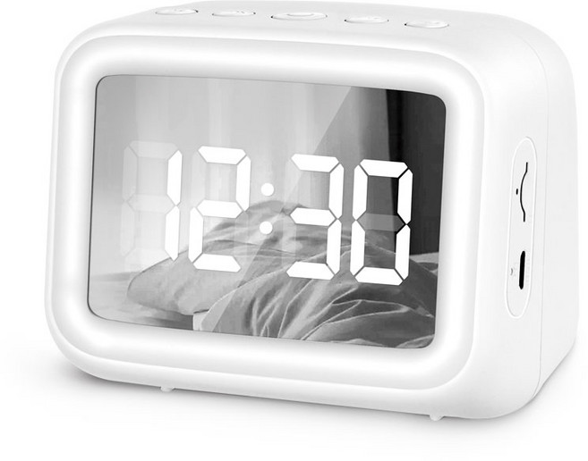(제스) 코시 팩토리 블루투스 스피커 FM라디오 알람시계 SP2034BT, 화이트