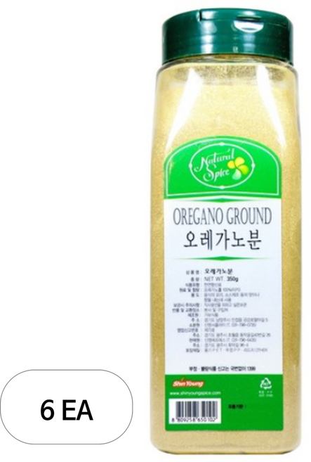 내츄럴스파이스 오레가노분, 350g, 6개