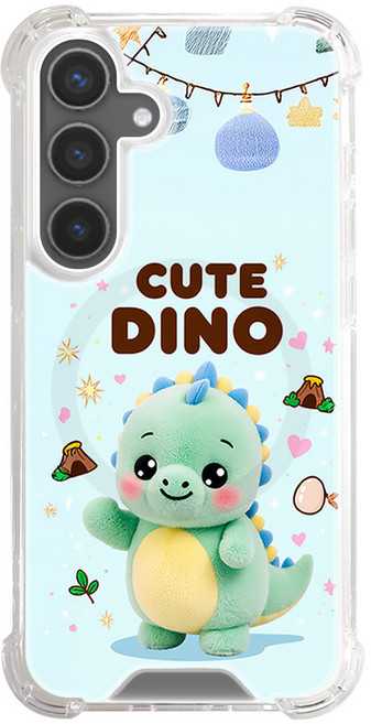 귀요미 동물 맥세이프 모서리쿠션 젤리 하드 갤럭시 아이폰 케이스 공룡