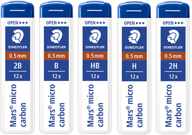 스테들러 마스 샤프심 낱개 250 0.5mm (신형), 2B