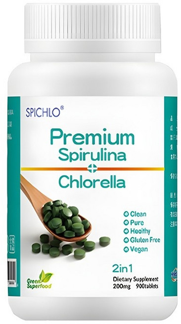 遠東 司必樂多 藍綠雙藻濃縮錠200mgx900錠, 1個, 900顆