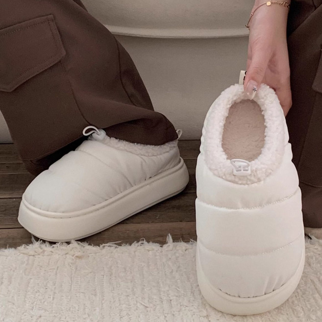 스토리원 겨울 털 방한 패딩 슈즈 실내화 SH-CFR-2425