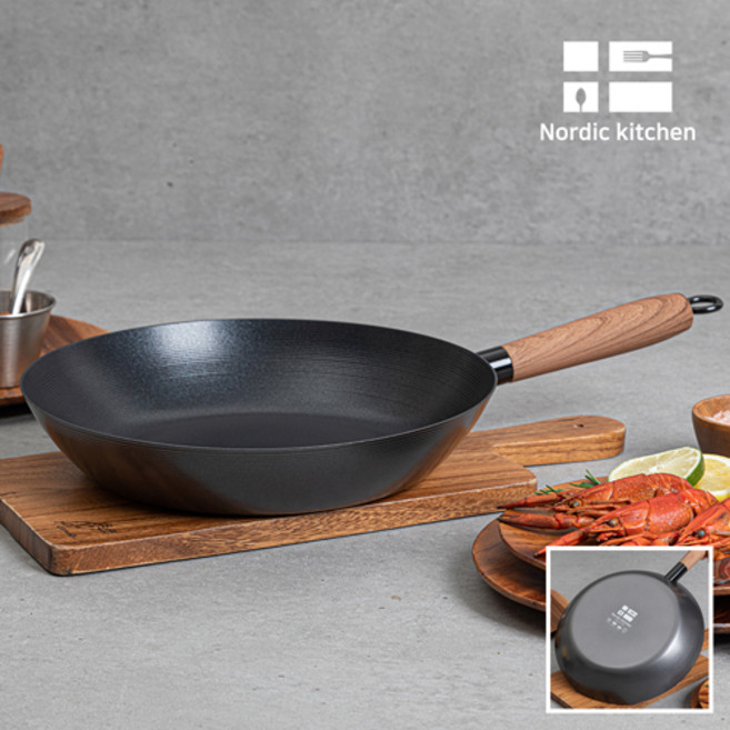 무쇠후라이팬24 인덕션 겸용 노르딕키친, 1개, 24cm