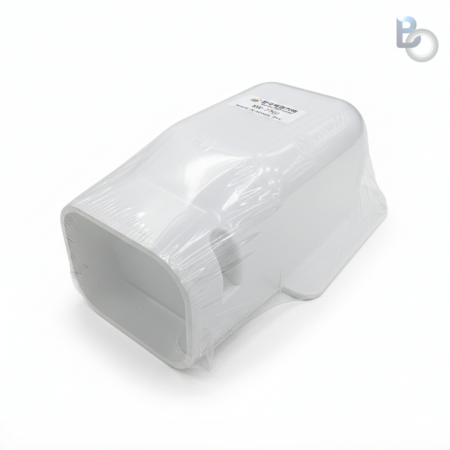 한국배관커버 에어컨 동관 배관 덕트 가리개 연결 소켓 부속 DIY, 1개, 90도 벽마감(SW) 77사이즈