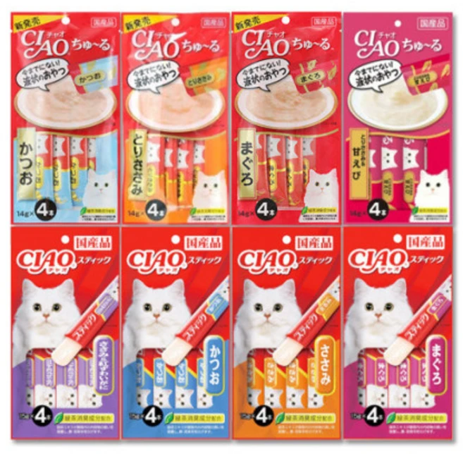 이나바 챠오츄루 고양이 간식 혼합맛 10종콤보 40개입, 8. SC-101 헤어볼 참치 (40개), 14g, 40개 - 쿠팡