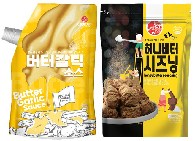 아이엠소스 버터갈릭소스500g+허니버터시즈닝 500g, 500g, 1세트