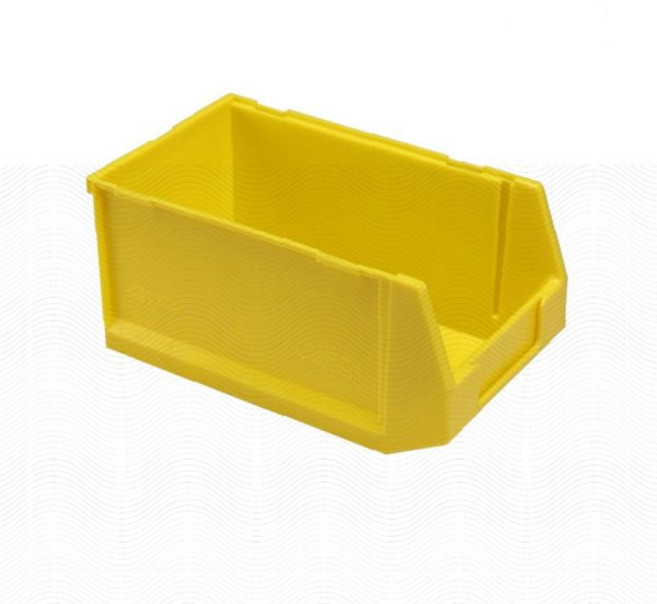 플라스틱 부품함 노랑 공구 정리함 작업장 수납 볼트 나사 소품 보관 공업용 툴박스 정리용품, 1개