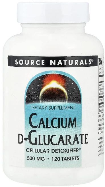 소스내추럴스 칼슘 D글루카레이트 500mg Calcium D-Glucarate 120정, 1개 - 쿠팡