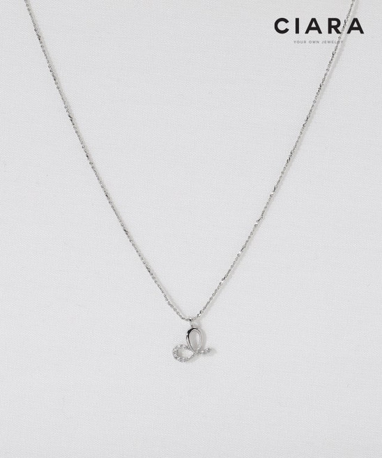 CIARA 14K Saviano 하프샤이닝 하트벨 목걸이(GoldPlated)