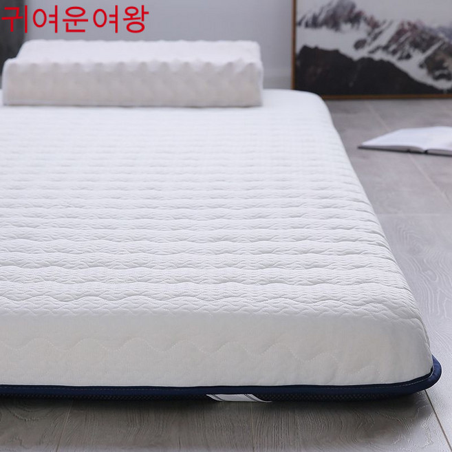 CuteQueen 매트리스 60*70*75*80*85*90*95*110*130*190*180*200, 85*200cm, 니트 일방적 인 흰색-약 9cm 두께