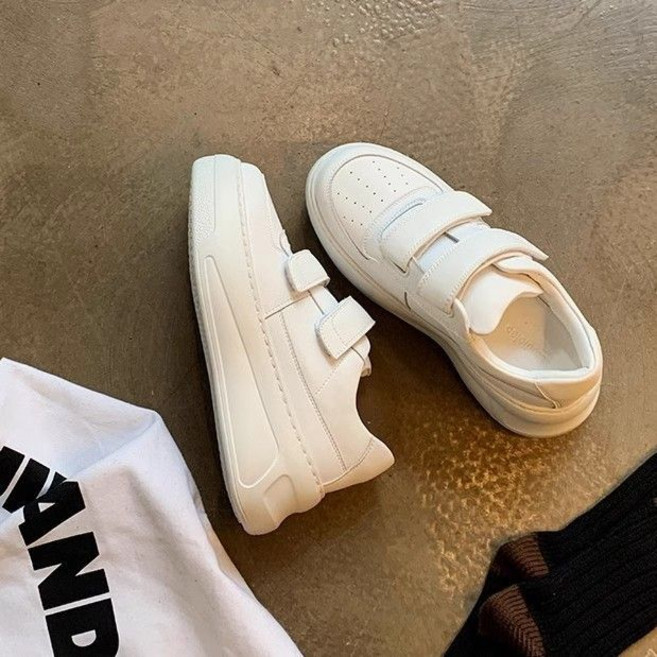 ANYOU 여자 벨크로 운동화 캐주얼 키높이 통굽 스니커즈