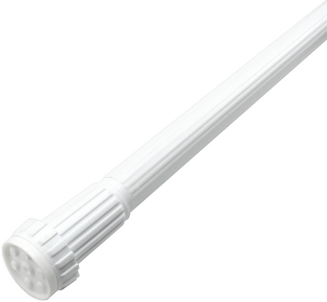 국산 고급 샤워봉 욕실 커튼봉1.8M(100~185cm) 화이트, 1개, 화이트계열