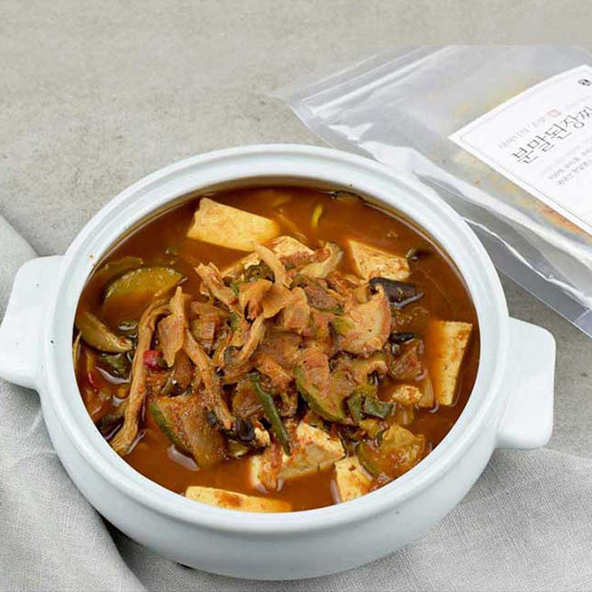 1+1 초간편 100% 국내산 된장찌개 밀키트 야채 버섯 시골 집된장 2인분, 2개, 150g