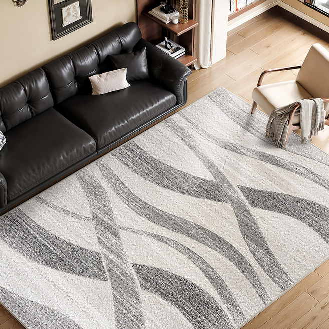 KITCHIBAL 사계절 러그 거실 방수 카페트 캐시미어감 미끄럼방지 매트