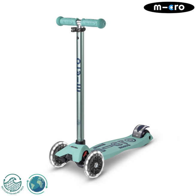 마이크로킥보드_맥시T 디럭스 LED 에코 민트, 단품, 1개