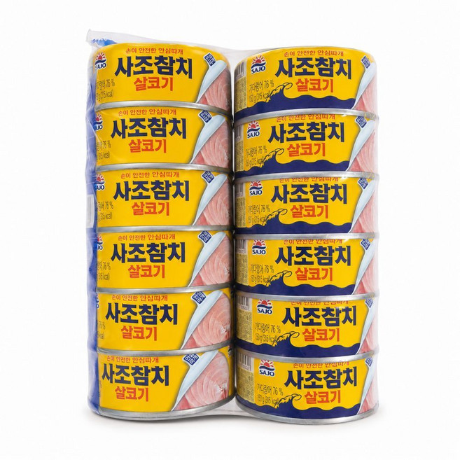 사조참치 살코기 안심따개, 100g, 12개