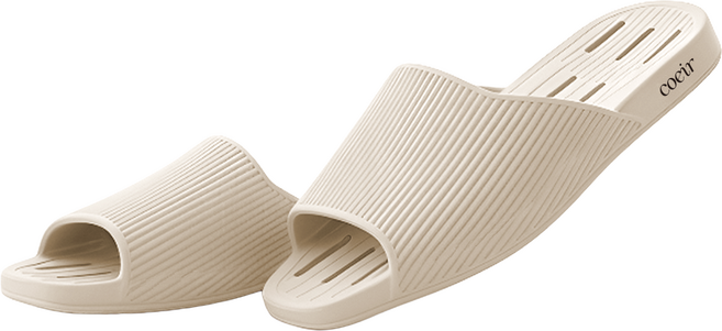 코에르 고급 프리미엄 발리콘 욕실화 미끄럼방지 슬리퍼, 베이지(Beige)