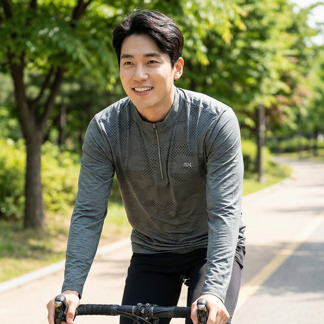 모렉스 1+1 여름 남성 남극 아이스 기능성 긴팔 등산복 작업복 티셔츠