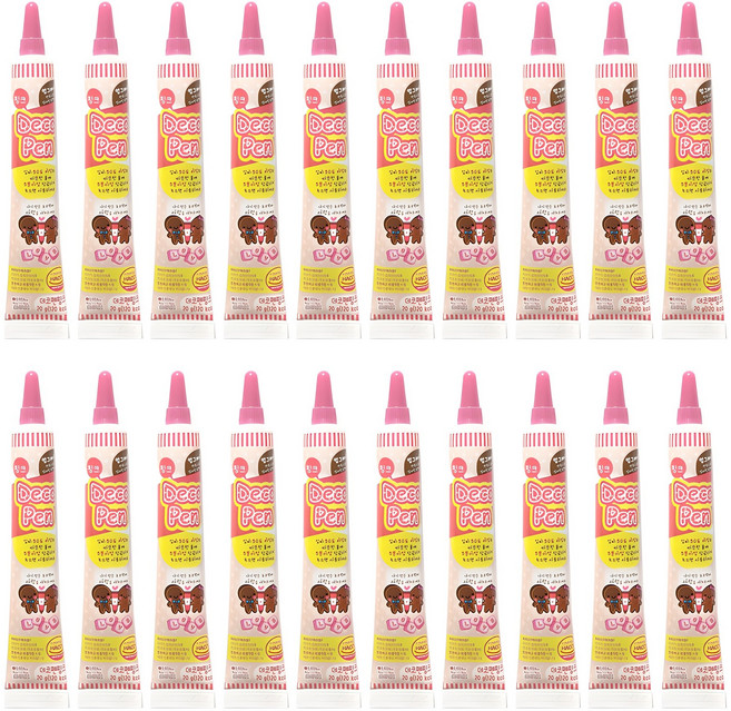 초코펜 핑크, 20g, 20개