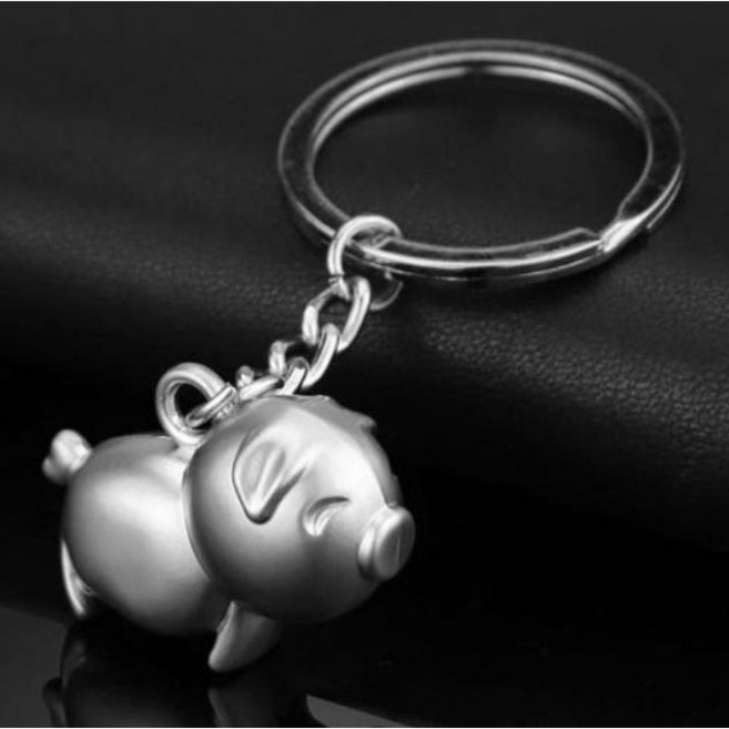 도매창고 올 골드 돼지 열쇠고리 황금돼지 키링 돼지해