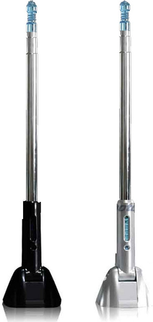 모터한 코너 안전폴 튜닝폴대 안전폴대 깃봉 야광, 블랙