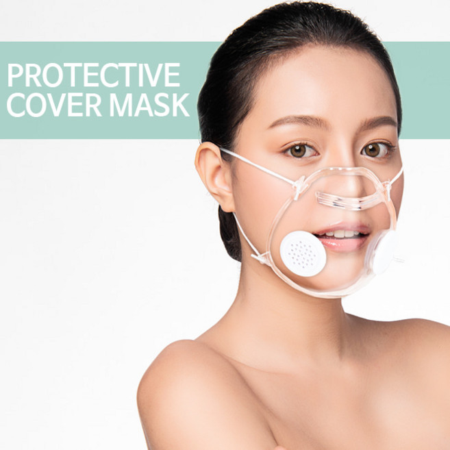 물놀이 겸용 다용도 마스크 수영장 워터파크 사우나 사용가능, 투명