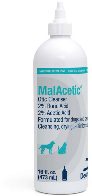 개와 고양이를 위한 말라세틱 오틱 클렌저 16온스