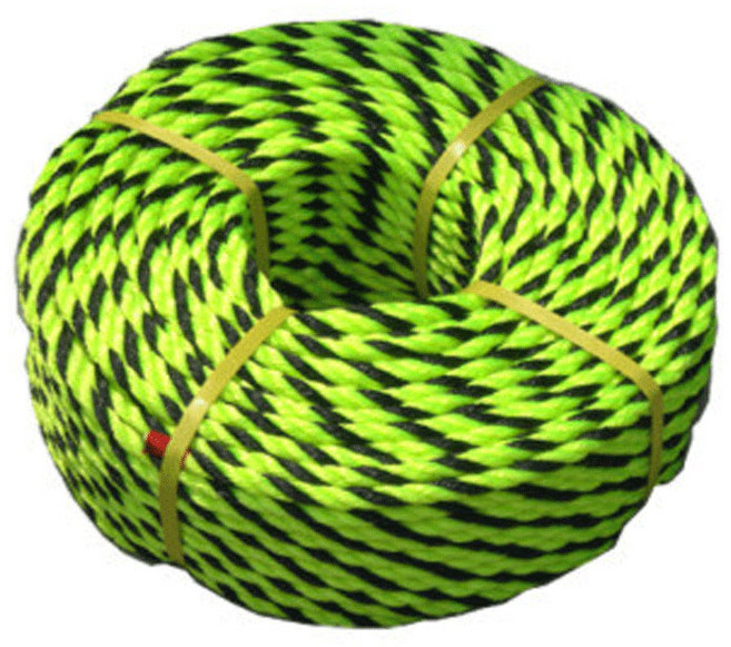 형광 로프 밧줄 안전 노끈 공사장 건설 천막 현수막 1톤 트럭 화물차 갑바 고정 천막용 끈, 1개