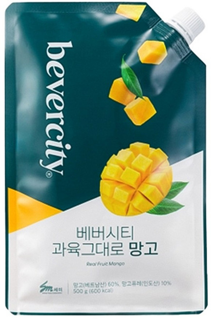 세미 과육그대로 망고 500g, 1개