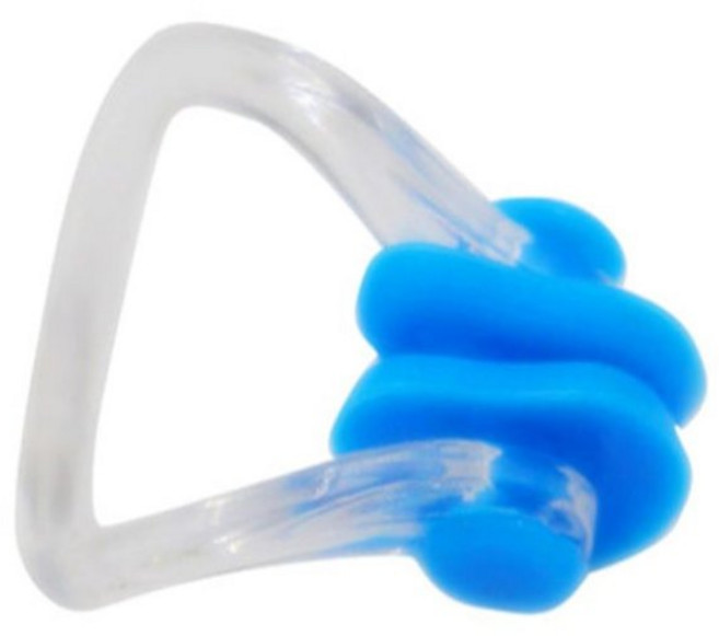 어린이 수영 코마개 잠수용 코집게 말랑한 노즈클립, 옐로우, 1개