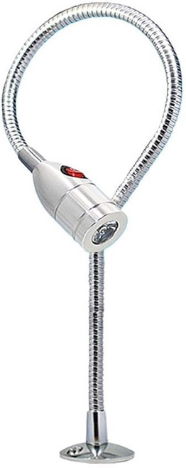 BDORPXZEV LED 공작기계 작업 램프 24V 롱 암 범용 호스 마그네틱 CNC 선반 36V 공작기계 램프 220v 타입 A 고정 나사 3W 110v230v L400mm, Type E Magnetic