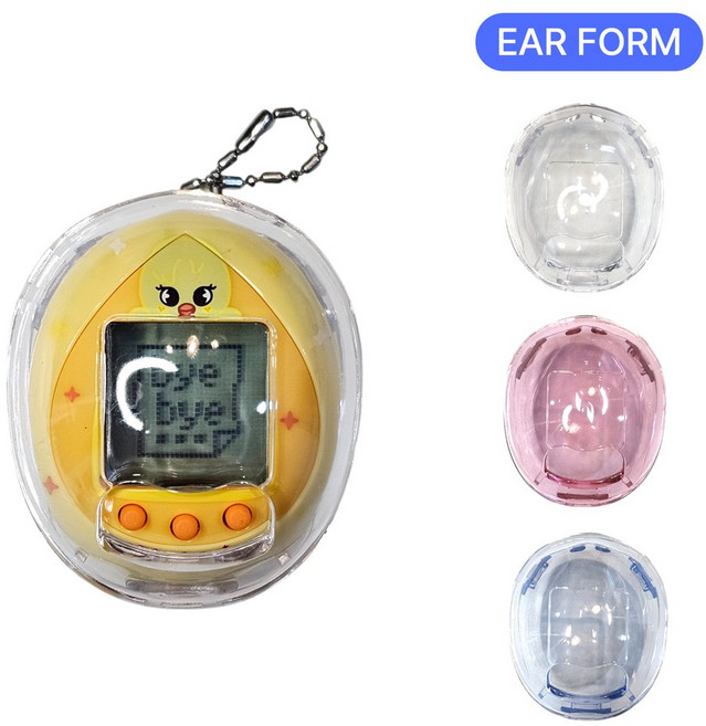 이어폼 다마고치 나노 심플 클리어 케이스 호환, 1개, 투명, D048