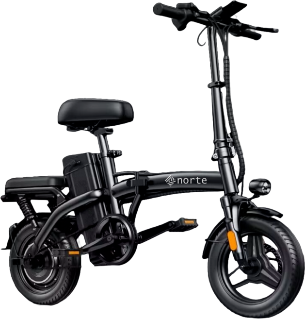 노르테 최신형 접이식 전동 전기자전거 초경량 출퇴근 배달용 미니벨로 48V 20Ah 35Ah, 럭셔리 35Ah [150km]