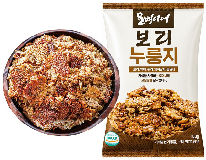 진하고 구수한 돼지감자 뚱딴지 보리누룽지 15봉 30봉 대용량 세트/오병이어 김선애 건강누룽지, 1박스