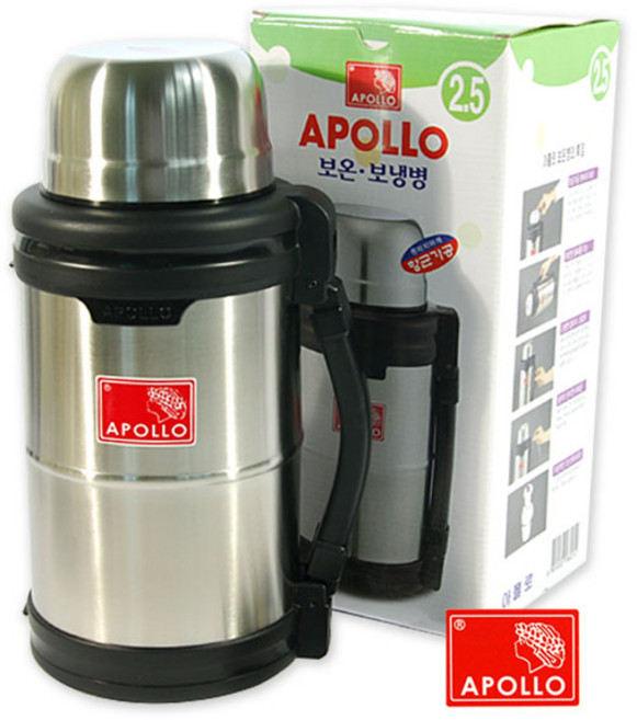 아폴로 보온보냉병, 실버, 2.5L, 1개