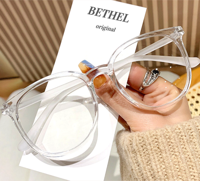 BETHEL 블루라이트 차단안경 뿔테 세미 오버사이즈 안경