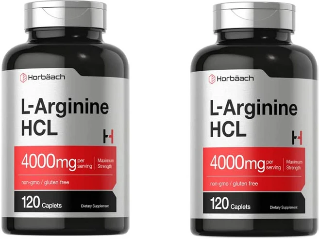 호바흐 L 아르기닌 HCL 1000mg 120캡슐 x 2통, 2개, 120정 - 쿠팡