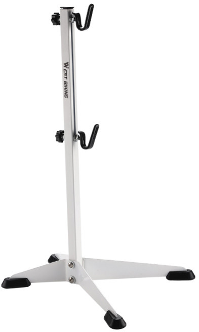 시그니처베이지 웨스트바이킹 자전거 스탠드 실내 거치대 받침대 보관대 행거 세우는거 YPZ013, 화이트, 1개